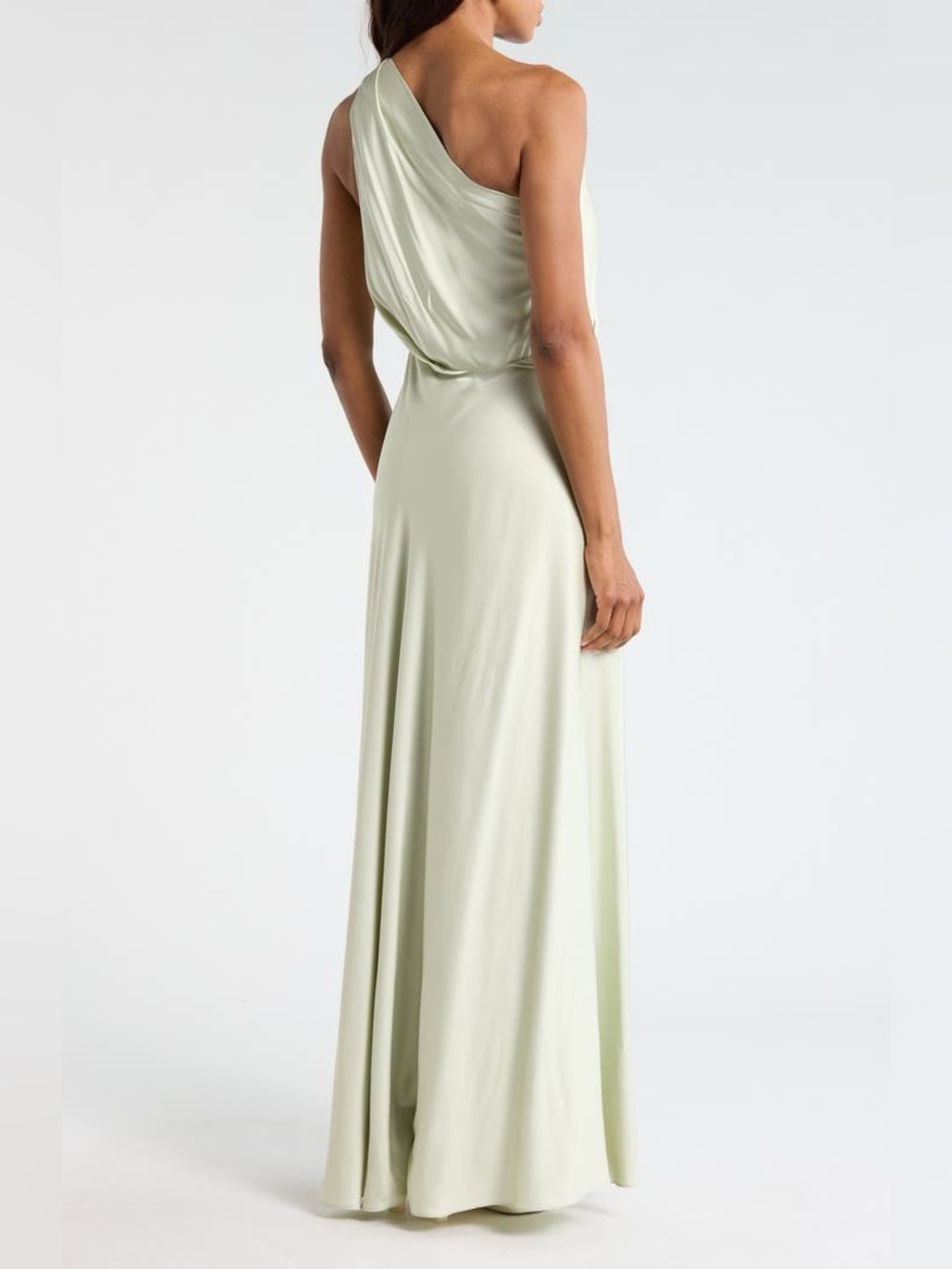 A.L.C. Aster One-Shoulder Gown in Spearmint 8 - Picture 10 of 10